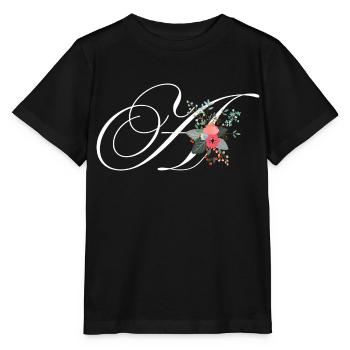 Brief an Blumen - Stanley/Stella Kinder T-Shirt MINI CREATOR  - Schwarz - Vorne - Mikhail (115cm)