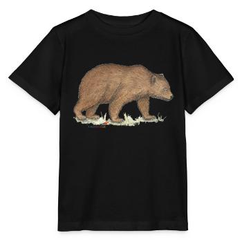 Braunbär - Stanley/Stella Kinder T-Shirt MINI CREATOR  - Schwarz - Vorne - Mikhail (115cm)