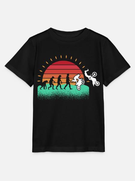 Motorrad Motocross - Stanley/Stella Kinder T-Shirt MINI CREATOR - Schwarz