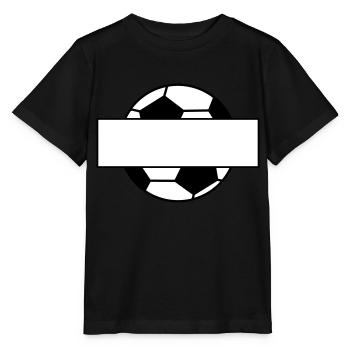 Étiquette nominative de football - T-shirt bio MINI CREATOR Stanley/Stella Enfant - noir - Devant - Mikhail (115cm)