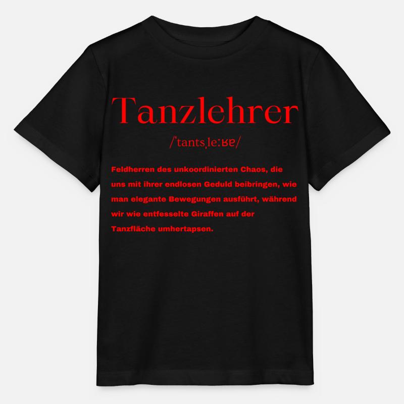 Tanzlehrer Definition - Stanley/Stella Kinder T-Shirt MINI CREATOR - Schwarz