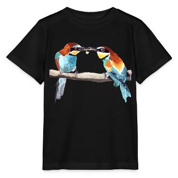 Bee-eater - Stanley/Stella MINI CREATOR Kids’ T-Shirt - black - Front - Mikhail (115cm)