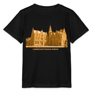 Aurich, Landschaftshaus, Frise orientale, Basse-Saxe - T-shirt bio MINI CREATOR Stanley/Stella Enfant - noir - Devant - Mikhail (115cm)