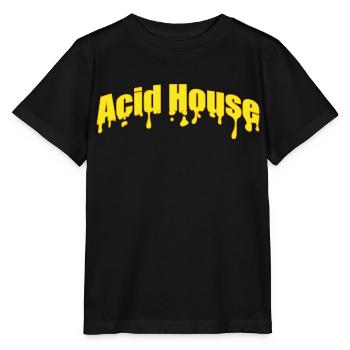Acid House Music - T-shirt bio MINI CREATOR Stanley/Stella Enfant - noir - Devant - Mikhail (115cm)