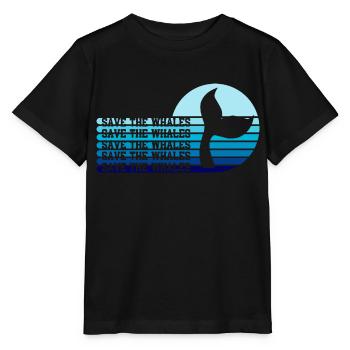 Rettet die Wale - Stanley/Stella Kinder T-Shirt MINI CREATOR  - Schwarz - Vorne - Mikhail (115cm)
