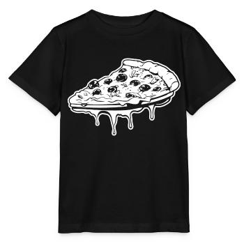 Pizza Restauration rapide Pizzeria - T-shirt bio MINI CREATOR Stanley/Stella Enfant - noir - Devant - Mikhail (115cm)