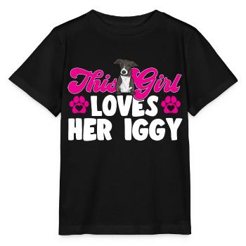 Lévrier italien Greyhound Chiens - T-shirt bio MINI CREATOR Stanley/Stella Enfant - noir - Devant - Mikhail (115cm)