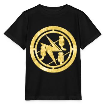 Armoiries de la Guilde des électriciens Logo Or - T-shirt bio MINI CREATOR Stanley/Stella Enfant - noir - Devant - Mikhail (115cm)