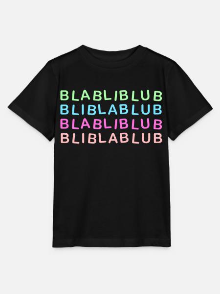 Bla Bli Blub - Stanley/Stella Kinder T-Shirt MINI CREATOR  - Schwarz