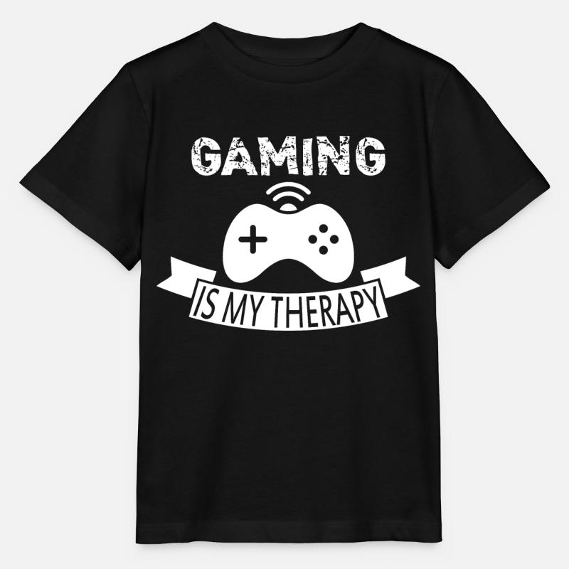 Gaming Therapie - Stanley/Stella Kinder T-Shirt MINI CREATOR  - Schwarz