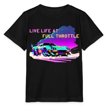 Full throttle - Stanley/Stella MINI CREATOR Kids’ T-Shirt - black - Front - Mikhail (115cm)