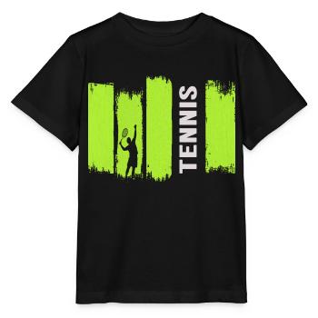 Tennis Match Ball Tennis Ball "Tennis-Time" - Stanley/Stella MINI CREATOR Kids’ T-Shirt - black - Front - Mikhail (115cm)