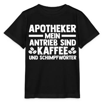 Apotheke Kaffee Pharmazie Mediziner Apotheker - Stanley/Stella Kinder T-Shirt MINI CREATOR  - Schwarz - Vorne - Mikhail (115cm)
