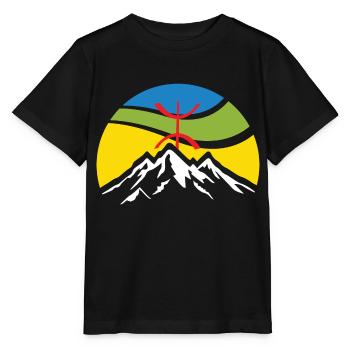 Les montagne de djurdjura en Kabylie - T-shirt bio MINI CREATOR Stanley/Stella Enfant - noir - Devant - Mikhail (115cm)