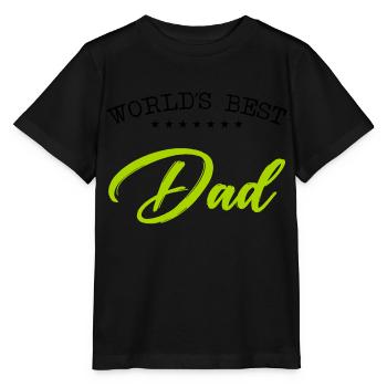 Worlds Best Dad - Stanley/Stella MINI CREATOR Kids’ T-Shirt - black - Front - Mikhail (115cm)