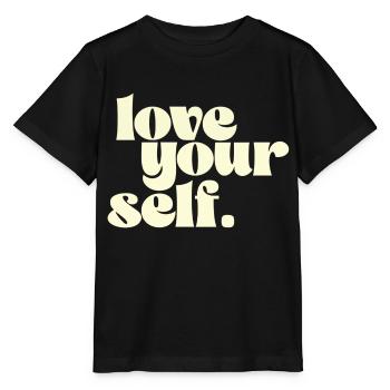 Love your self - T-shirt bio MINI CREATOR Stanley/Stella Enfant - noir - Devant - Mikhail (115cm)