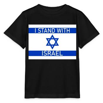 I STAND WITH - Stanley/Stella Kinder T-Shirt MINI CREATOR  - Schwarz - Vorne - Mikhail (115cm)