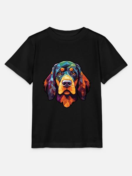 Österreichisches Brandlbracke Hunderasse Aquarellglas - Stanley/Stella Kinder T-Shirt MINI CREATOR  - Schwarz