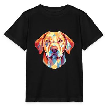 Labrador Retriever Purebred Dog Breed Watercolor - Stanley/Stella MINI CREATOR Kids’ T-Shirt - black - Front - Mikhail (115cm)