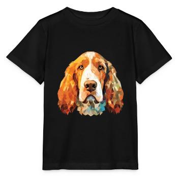 Spinone Italiano Purebred Dog Breed Watercolor - Stanley/Stella MINI CREATOR Kids’ T-Shirt - black - Front - Mikhail (115cm)