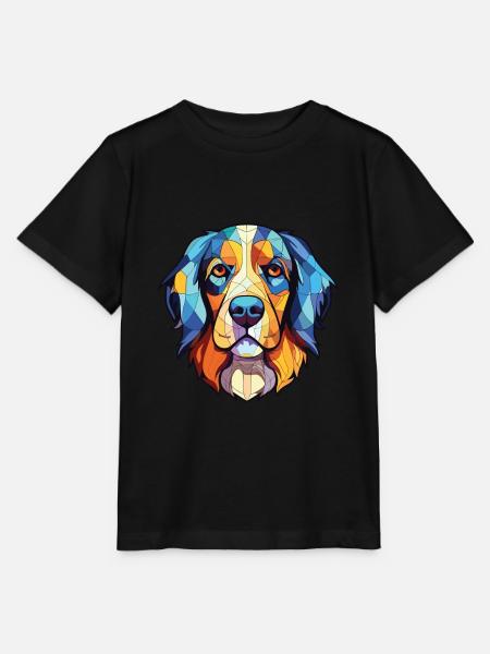 Slovensky Kopov Slowakische Hunderasse Aquarellglas - Stanley/Stella Kinder T-Shirt MINI CREATOR - Schwarz