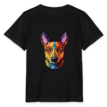 Lancashire Heeler Ormskirk Terrier Hund Aquarell - Stanley/Stella Kinder T-Shirt MINI CREATOR  - Schwarz - Vorne - Mikhail (115cm)
