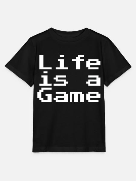 Life is a game - Stanley/Stella Kinder T-Shirt MINI CREATOR - Schwarz