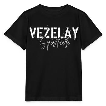 Vézelay Spirituelle - T-shirt bio MINI CREATOR Stanley/Stella Enfant - noir - Devant - Mikhail (115cm)