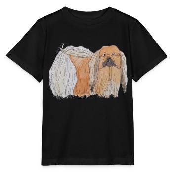Pekinesisch - Spaß - Stanley/Stella Kinder T-Shirt MINI CREATOR  - Schwarz - Vorne - Mikhail (115cm)
