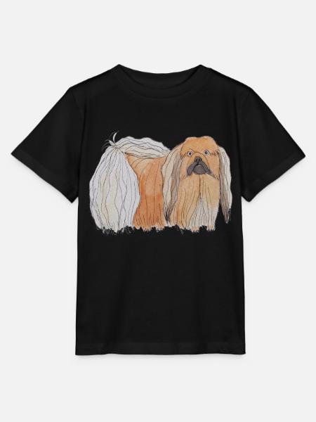 Pekinesisch - Spaß - Stanley/Stella Kinder T-Shirt MINI CREATOR  - Schwarz