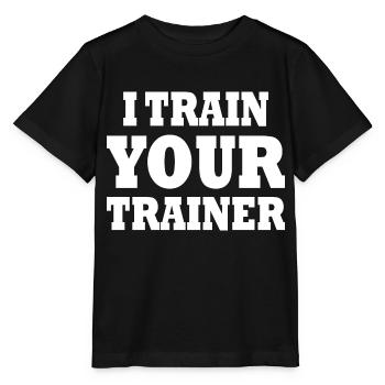 I train your trainer - Stanley/Stella Kinder T-Shirt MINI CREATOR  - Schwarz - Vorne - Mikhail (115cm)