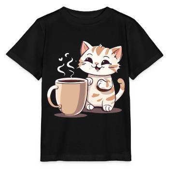 Chatcolate #2 - Stanley/Stella Kinder T-Shirt MINI CREATOR  - Schwarz - Vorne - Mikhail (115cm)