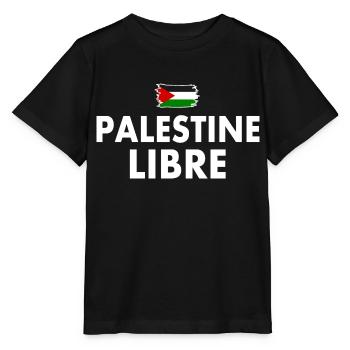palestine libre - T-shirt bio MINI CREATOR Stanley/Stella Enfant - noir - Devant - Mikhail (115cm)