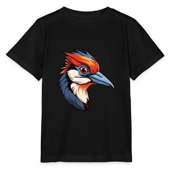 Pic Aquarelle Colorée Dessin Animé Kawaii Anim - T-shirt bio MINI CREATOR Stanley/Stella Enfant - noir - Devant - Mikhail (115cm)