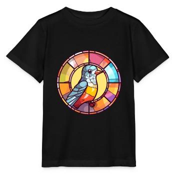 Kuckuck Bunte Karikatur Kawaii Anima - Stanley/Stella Kinder T-Shirt MINI CREATOR  - Schwarz - Vorne - Mikhail (115cm)