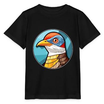 Kuckuck Bunte Karikatur Kawaii Anima - Stanley/Stella Kinder T-Shirt MINI CREATOR  - Schwarz - Vorne - Mikhail (115cm)