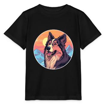 Carpates Berger Chien Race Cartoon Kawaii Eau - T-shirt bio MINI CREATOR Stanley/Stella Enfant - noir - Devant - Mikhail (115cm)