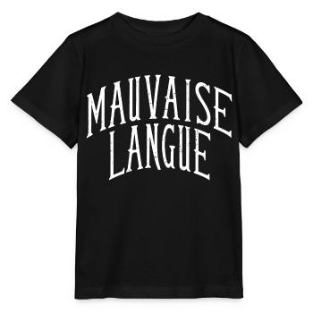 Mauvaise langue - T-shirt bio MINI CREATOR Stanley/Stella Enfant - noir - Devant - Mikhail (115cm)