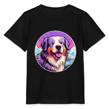 Carpates Berger Chien Race Cartoon Kawaii Eau - T-shirt bio MINI CREATOR Stanley/Stella Enfant - noir - Devant - Mikhail (115cm)