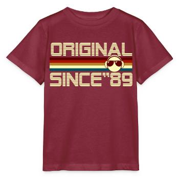 Seit 89 - Stanley/Stella Kinder T-Shirt MINI CREATOR  - Burgunderrot - Vorne - Kain (125cm)