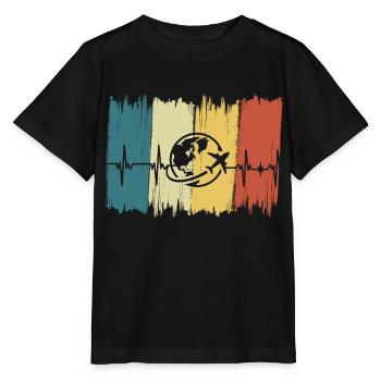 Heartbeat Journey - Stanley/Stella MINI CREATOR Kids’ T-Shirt - black - Front - Mikhail (115cm)