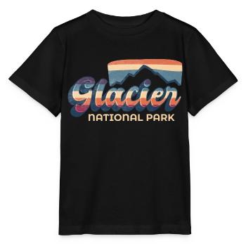 Gletscher-Nationalpark Britisch-Kolumbien Kanada - Stanley/Stella Kinder T-Shirt MINI CREATOR  - Schwarz - Vorne - Mikhail (115cm)