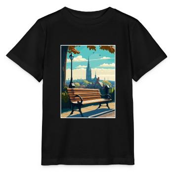 Hampstead Heath London Vintage Travel Poster WPA - Stanley/Stella MINI CREATOR Kids’ T-Shirt - black - Front - Mikhail (115cm)