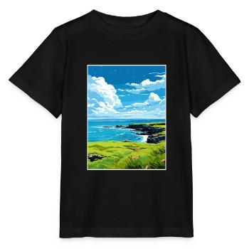 Rame Halbinsel Cornwall Vintage Reiseposter WPA - Stanley/Stella Kinder T-Shirt MINI CREATOR  - Schwarz - Vorne - Mikhail (115cm)