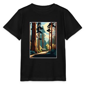 Muir Woods National Monument Californie Souvenir - T-shirt bio MINI CREATOR Stanley/Stella Enfant - noir - Devant - Mikhail (115cm)