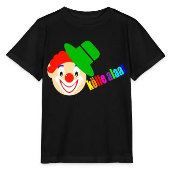 Clown dit kölle alaaf - T-shirt bio MINI CREATOR Stanley/Stella Enfant - noir - Devant - Mikhail (115cm)