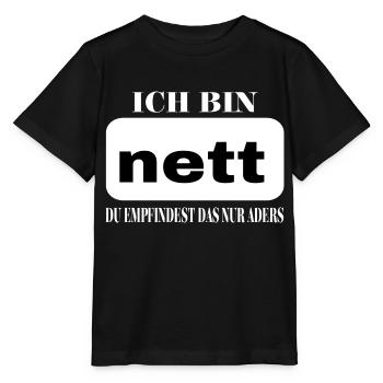 Nett - Stanley/Stella Kinder T-Shirt MINI CREATOR  - Schwarz - Vorne - Mikhail (115cm)