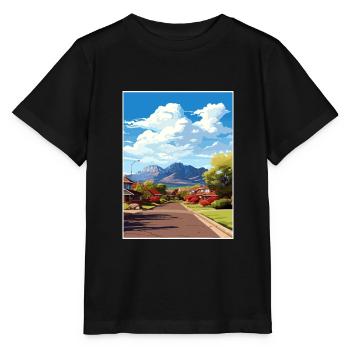 Springdale Utah affiches Vintage voyage affiche WPA - T-shirt bio MINI CREATOR Stanley/Stella Enfant - noir - Devant - Mikhail (115cm)