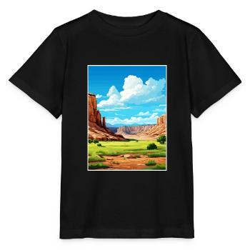 Capitol Reef National Park Vintage Reiseposter - Stanley/Stella Kinder T-Shirt MINI CREATOR  - Schwarz - Vorne - Mikhail (115cm)