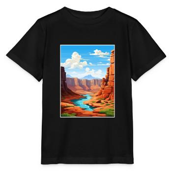Vernal Utah affiches Vintage voyage affiche Souvenir - T-shirt bio MINI CREATOR Stanley/Stella Enfant - noir - Devant - Mikhail (115cm)